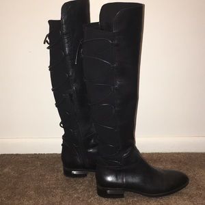 Knee high leather boots